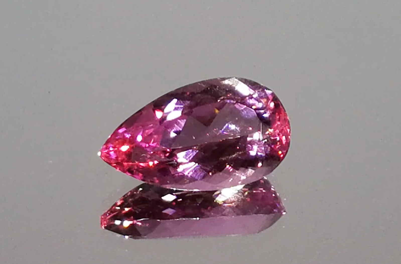 3.45ct Vivid Hot Pink Imperial Topaz Ring with D Flawless Diamonds set in 18K White Gold