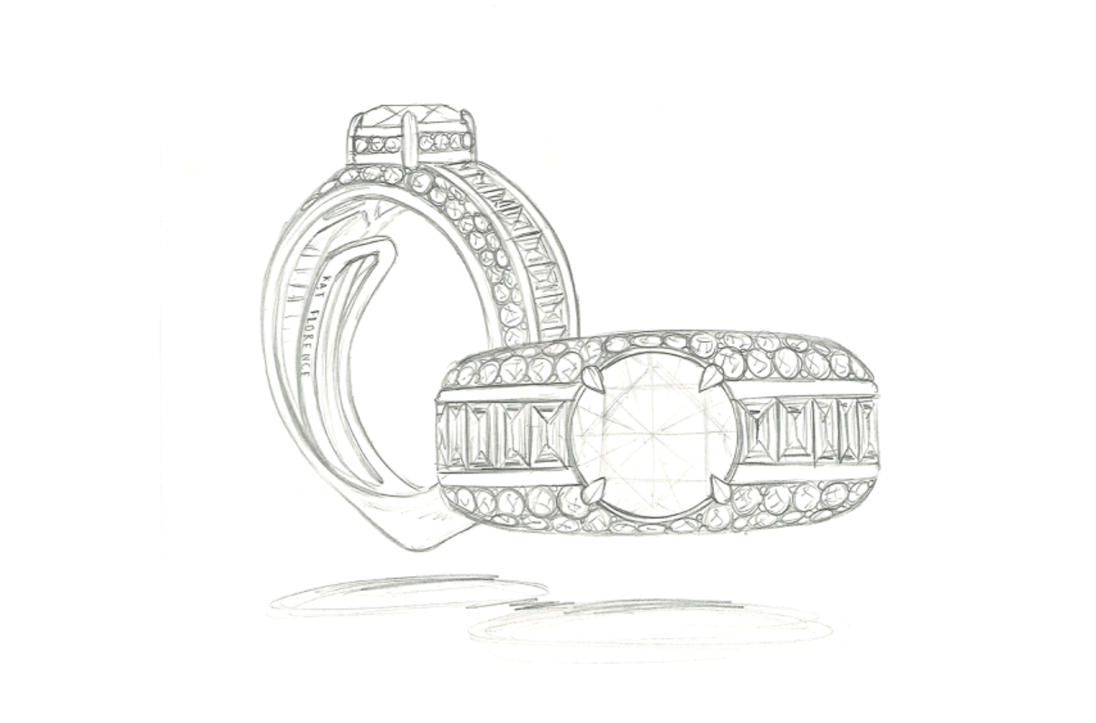 2.70ct Neon Russian Horsetail Demantoid Ring with D Flawless Diamonds set in 18K White Gold