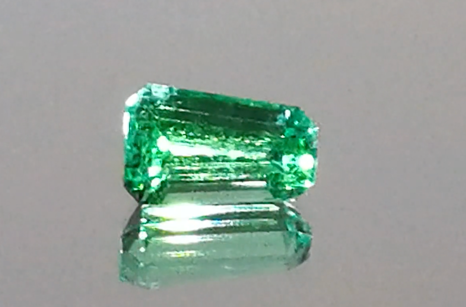 3.14ct No Oil Russian Emerald Ring with D Flawless Diamonds set in 18K White Gold