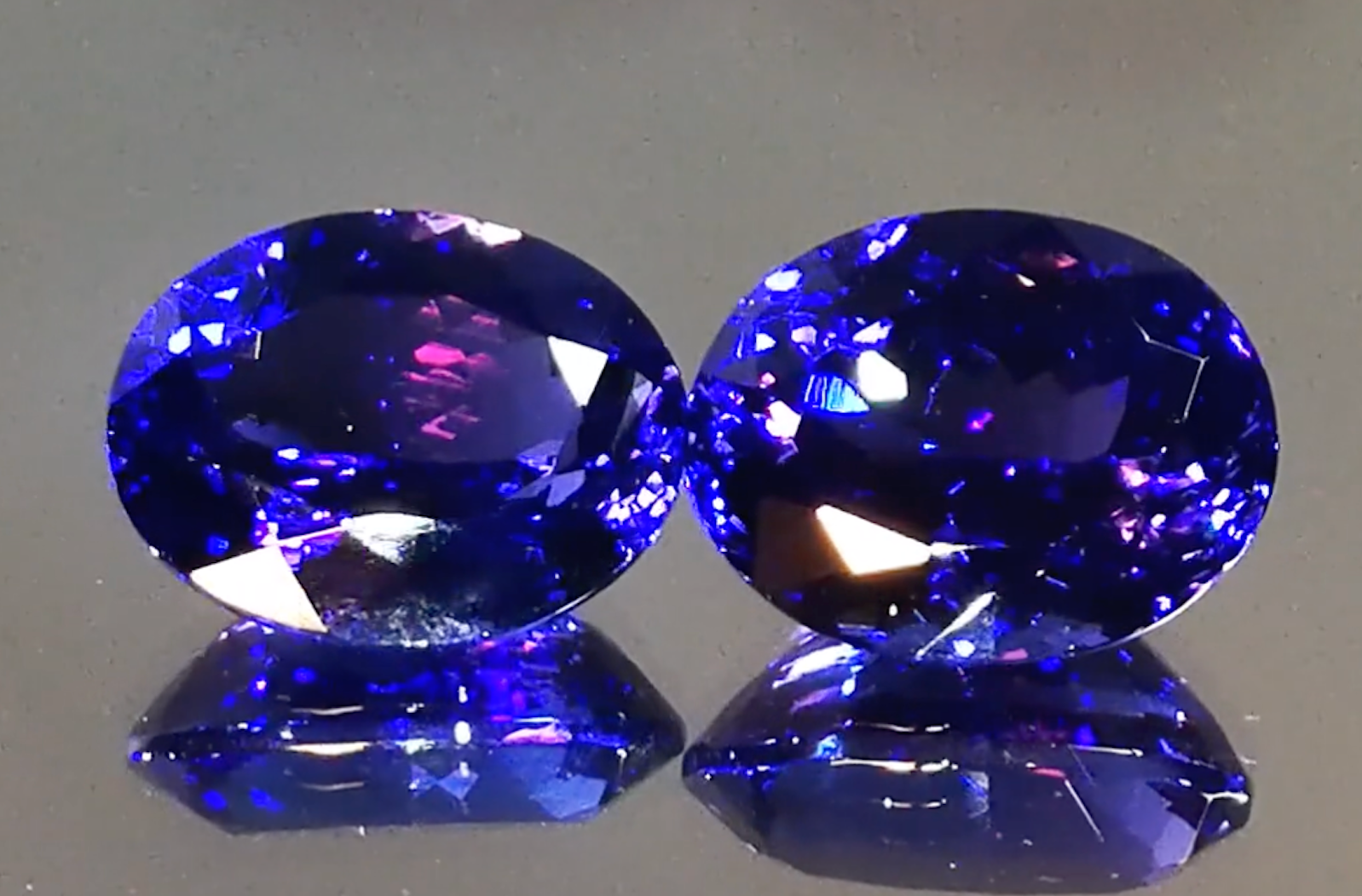 18.12ct Tanzanite Earrings with D Flawless Diamonds set in 18K White Gold