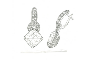 14.68ct Tanzanite Earrings with D Flawless Diamonds set in 18K White Gold