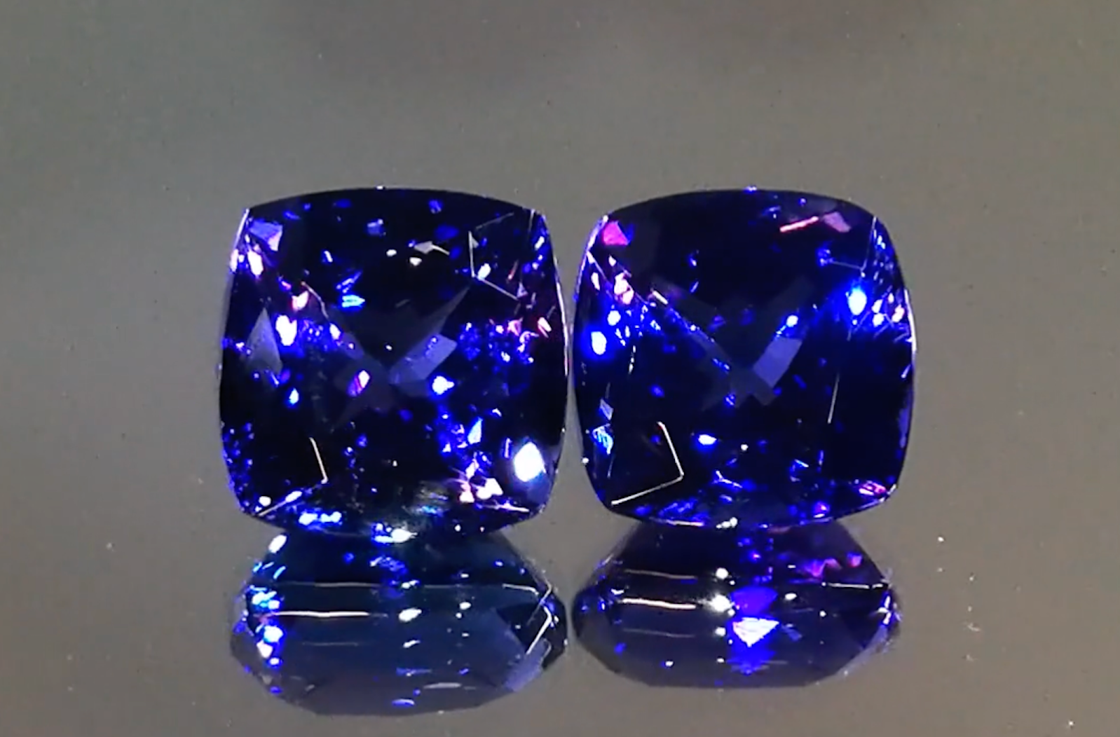 14.68ct Tanzanite Earrings with D Flawless Diamonds set in 18K White Gold