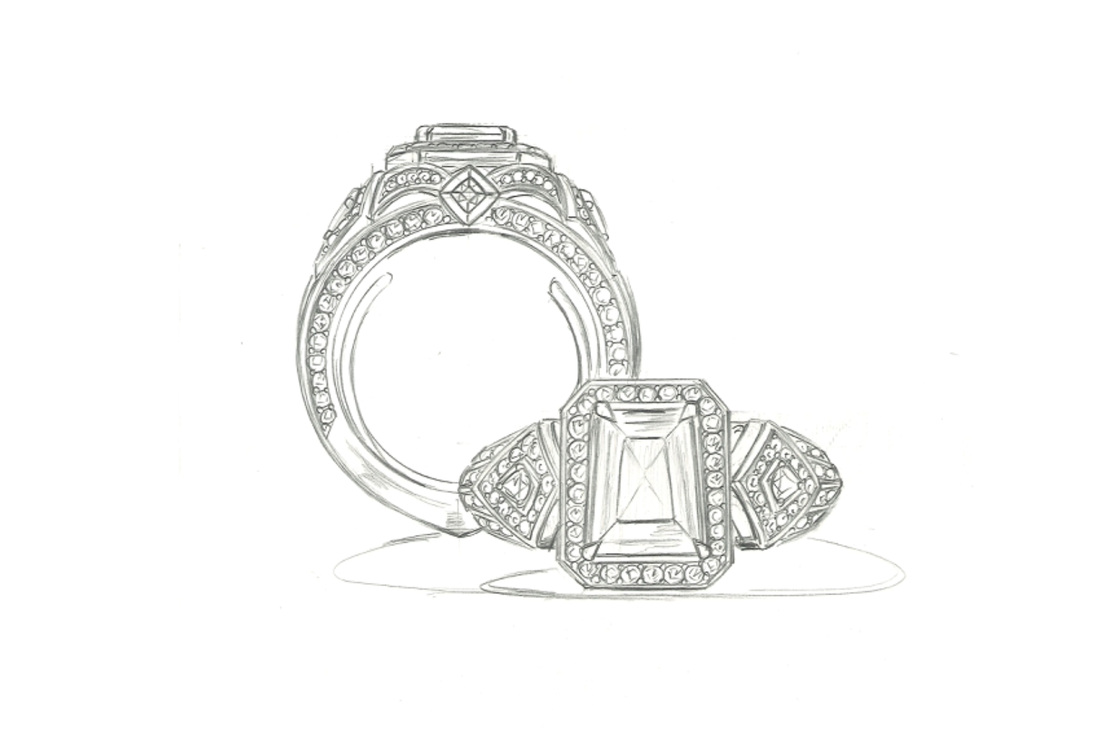 3.03ct No Oil Russian Emerald Ring with D Flawless Diamonds set in 18K Yellow Gold