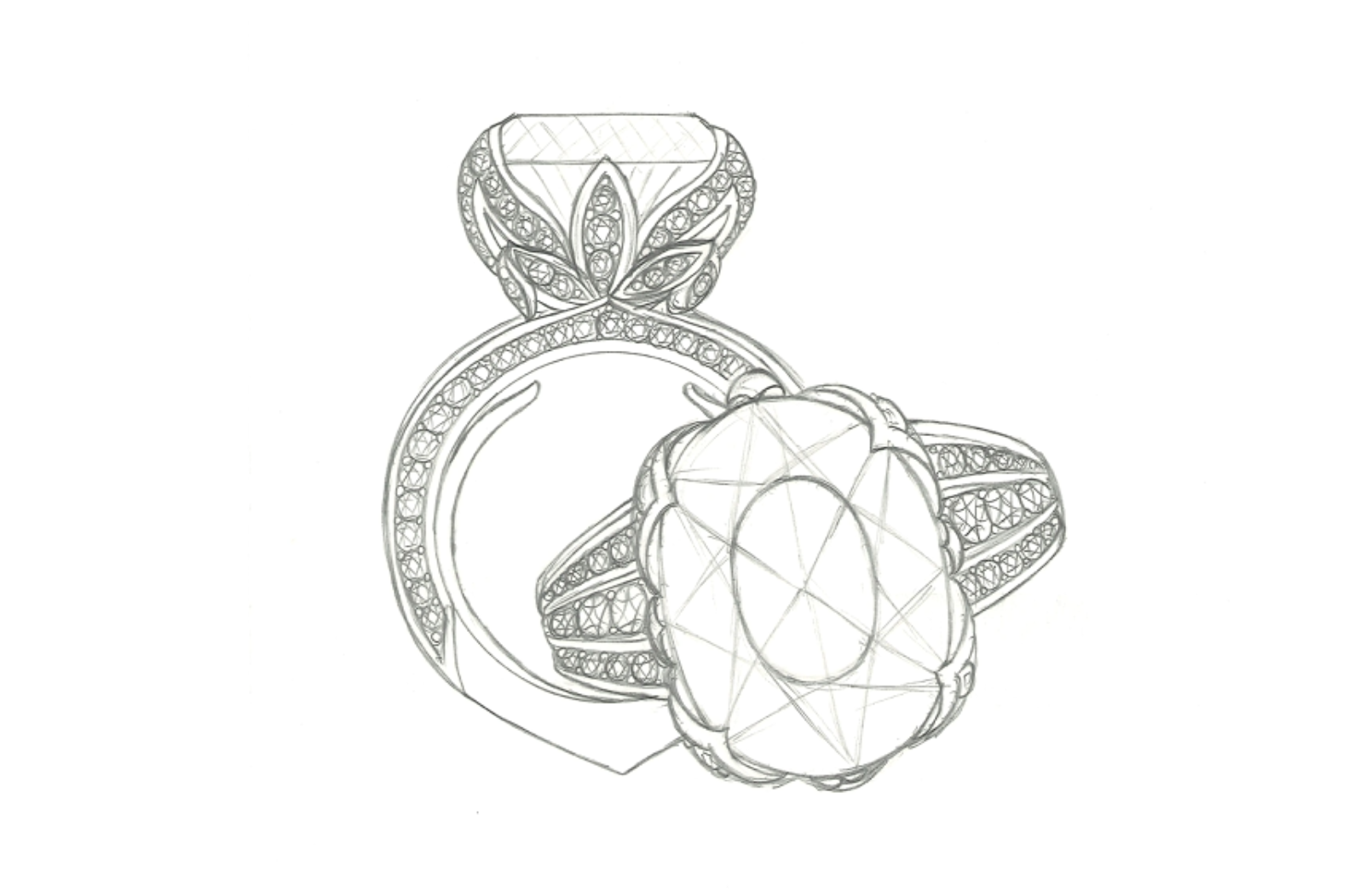 11.52ct Russian Sphene Ring with D Flawless Diamonds set in 18K Yellow Gold