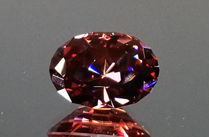 10.22ct Pink Zircon Ring with D Flawless Diamonds set in 18K White Gold