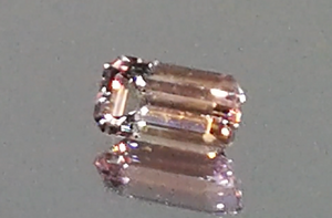 2.59ct Pink Tanzanite Ring with D Flawless Diamonds set in 18K White Gold
