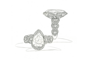 2.21ct Pink Tanzanite Ring with D Flawless Diamonds set in 18K White Gold