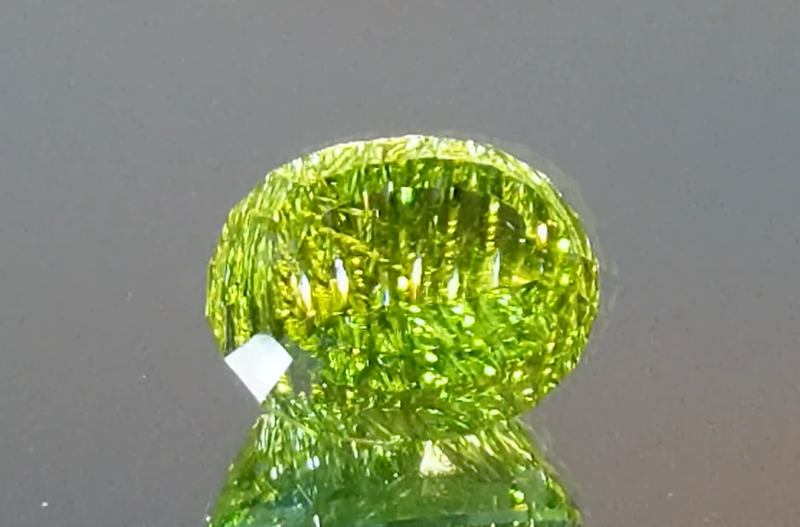 7.20ct Verdalite Tourmaline Ring with D Flawless Diamonds set in 18K White Gold