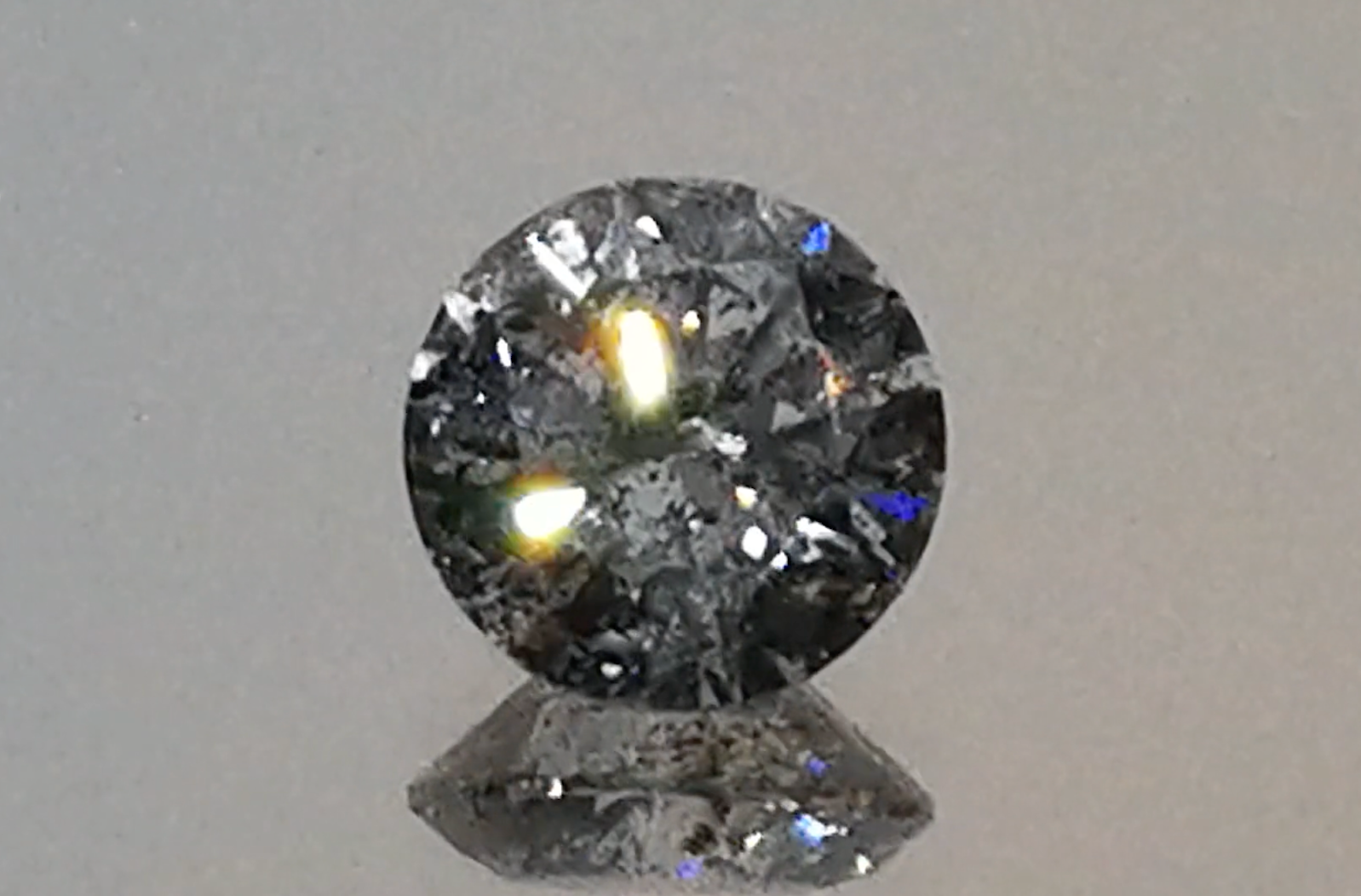 1.18ct Argyle Salt And Pepper Diamond Ring with D Flawless Diamonds set in 18K Yellow Gold