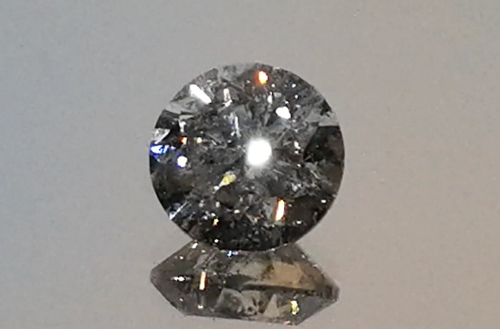 1.76ct Argyle Salt And Pepper Diamond Ring with D Flawless Diamonds set in 18K White Gold