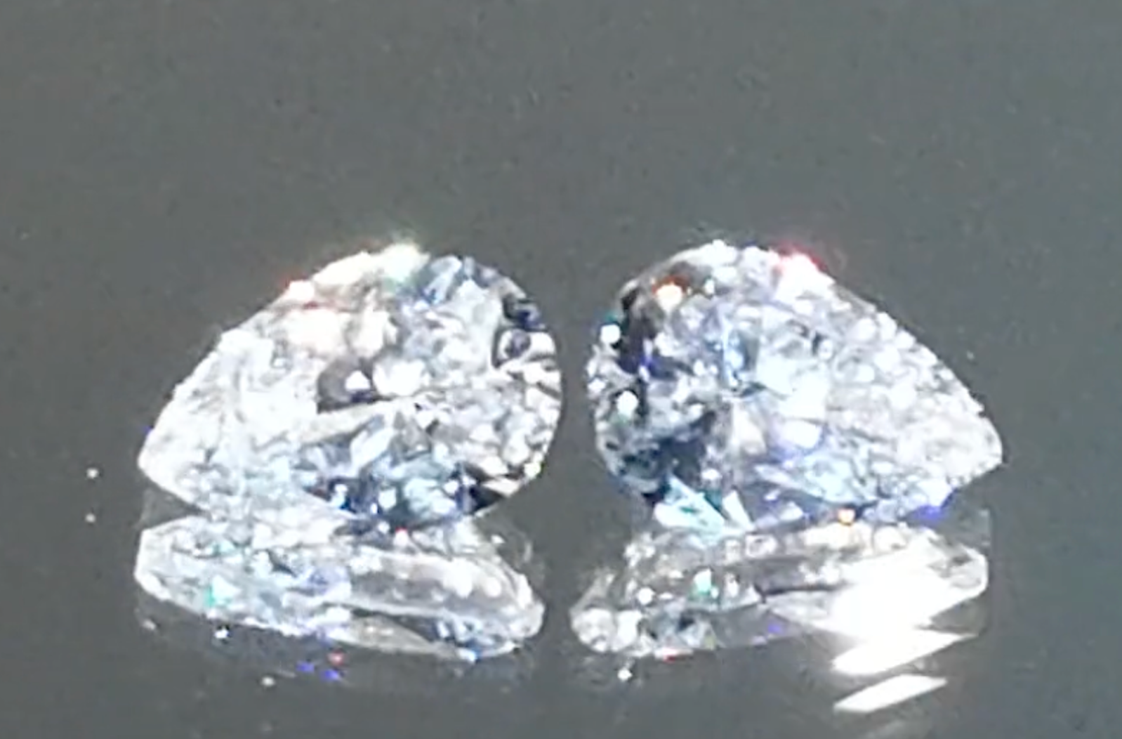 2.04ct D Flawless Golconda Diamond Earrings with D Flawless Diamonds set in 18K White Gold