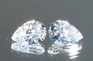 2.04ct D Flawless Golconda Diamond Earrings with D Flawless Diamonds set in 18K White Gold
