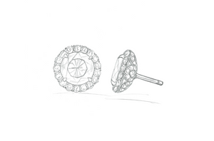 2.03ct D Flawless Golconda Diamond Earrings with D Flawless Diamonds set in 18K White Gold