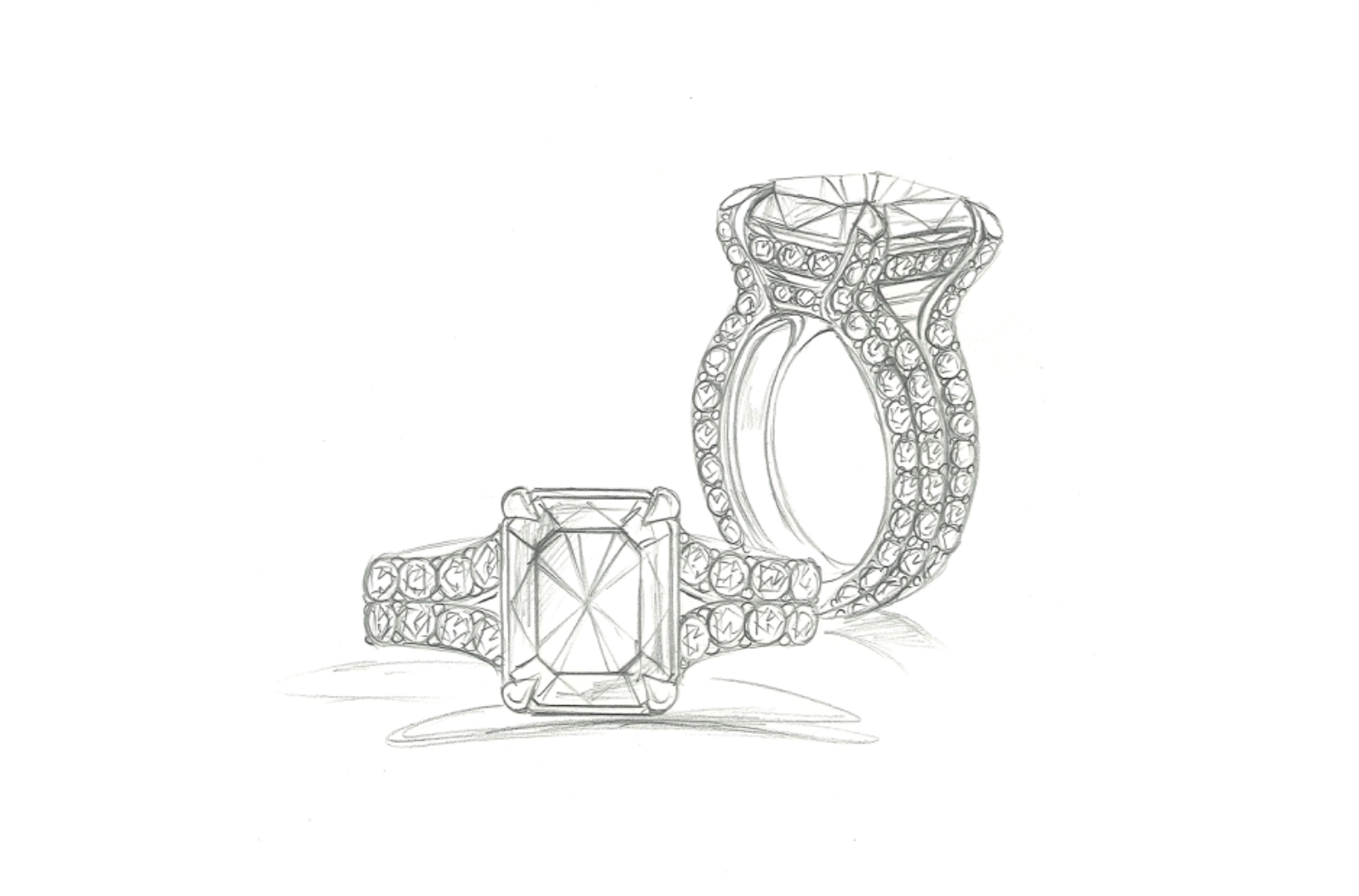 3.01ct D Flawless Golconda Diamond Ring with D Flawless Diamonds set in 18K White Gold