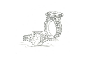 3.01ct D Flawless Golconda Diamond Ring with D Flawless Diamonds set in 18K White Gold