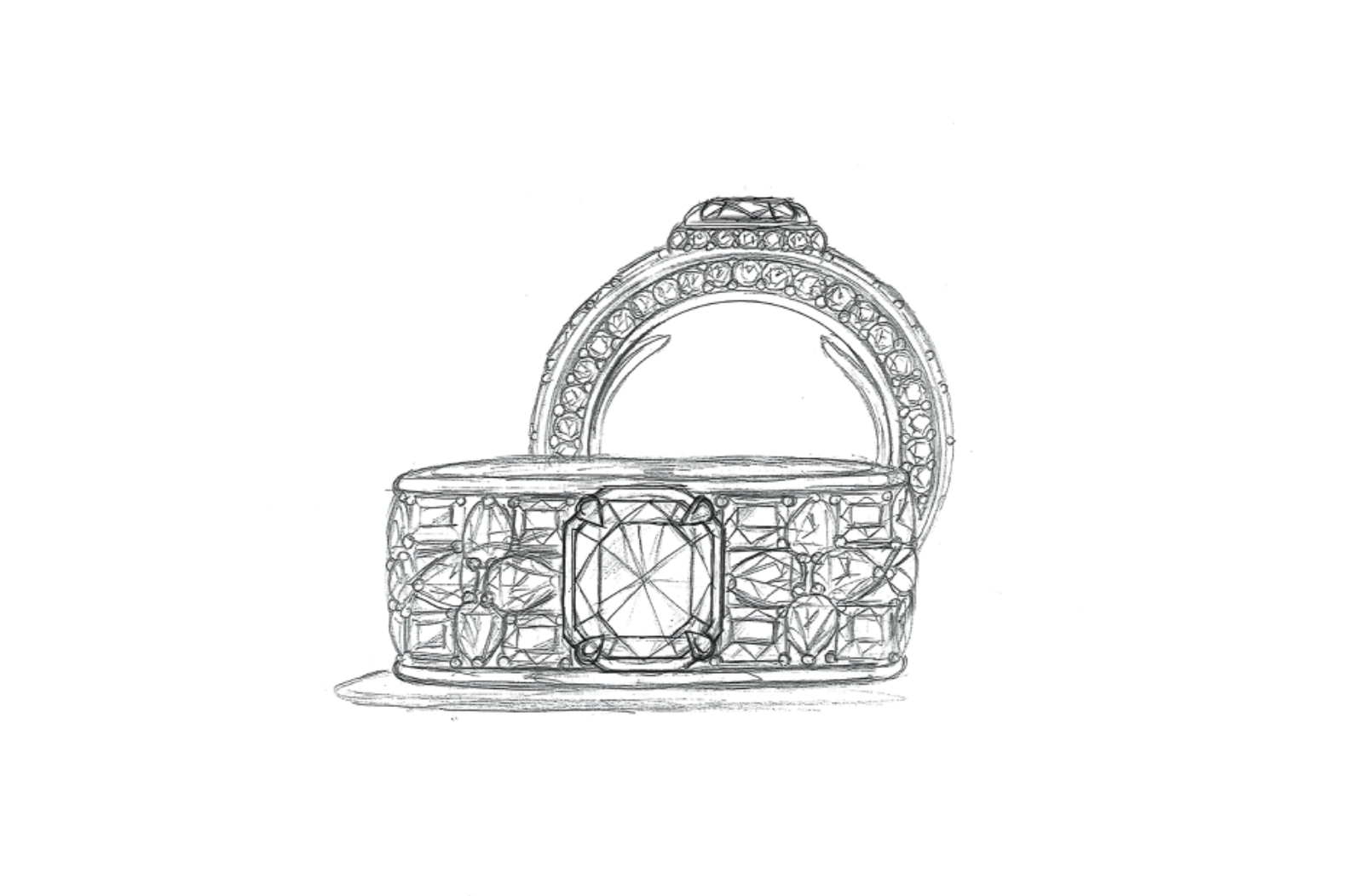 1.20ct D Flawless Golconda Diamond Ring with D Flawless Diamonds set in Platinum