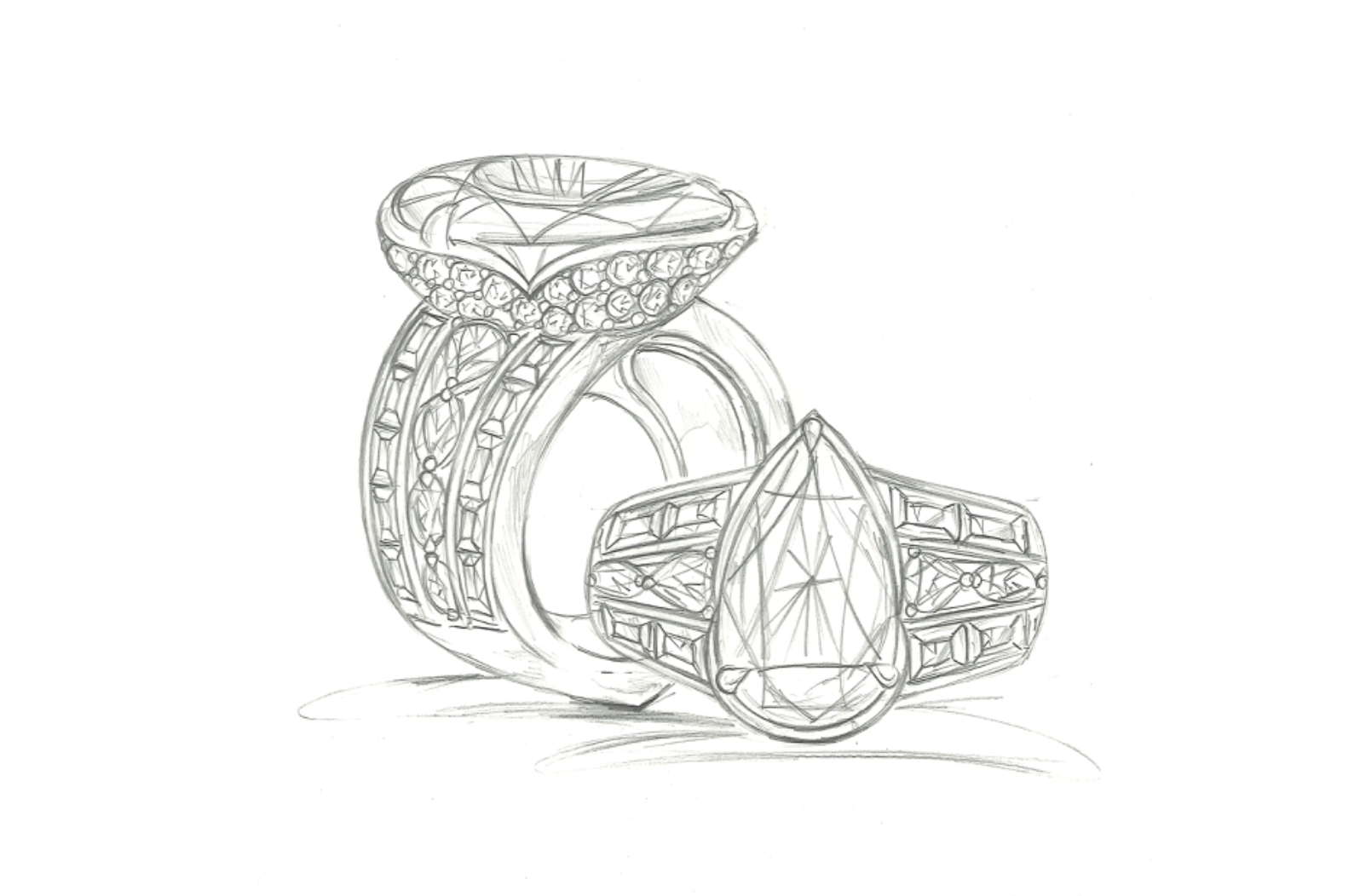 4.05ct D Flawless Golconda Diamond Ring with D Flawless Diamonds set in 18K Yellow Gold