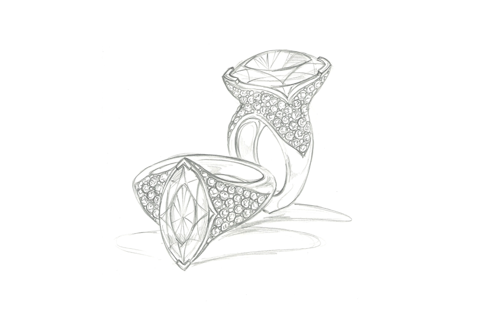 2.01ct D Flawless Golconda Diamond Ring with D Flawless Diamonds set in 18K White Gold