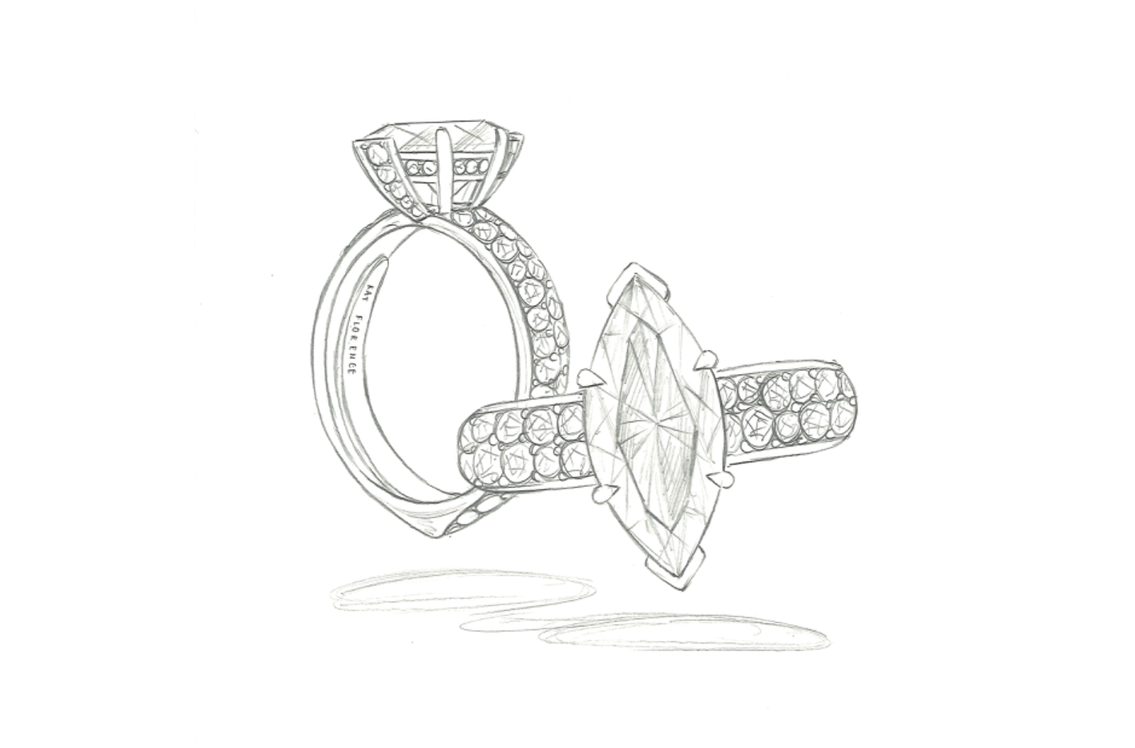 1.05ct D Flawless Golconda Diamond Ring with D Flawless Diamonds set in Platinum