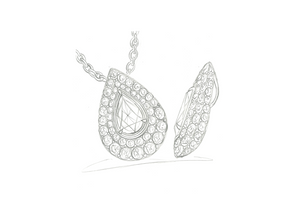 2.01ct D Flawless Golconda Diamond Necklace with D Flawless Diamonds set in 18K Yellow Gold