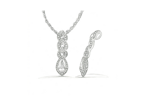 1.03ct D Flawless Golconda Diamond Necklace with D Flawless Diamonds set in 18K Yellow Gold