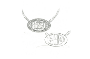 3.01ct D Flawless Golconda Diamond Necklace with D Flawless Diamonds set in 18K Yellow Gold