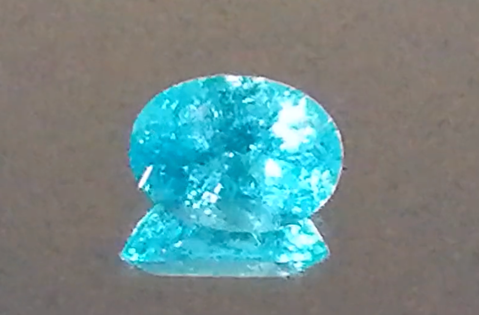 1.88ct Neon Brazilian Paraiba Ring with D Flawless Diamonds set in 18K White Gold