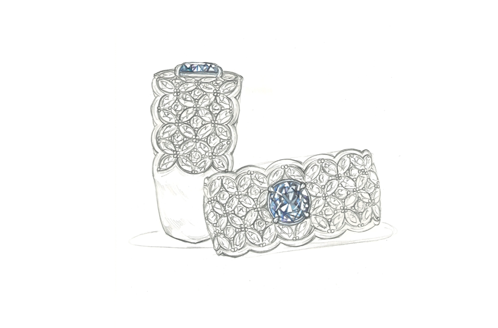 1.01ct D Flawless Golconda Diamond Ring with D Flawless Diamonds set in 18K Yellow Gold