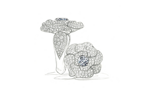 1.05ct D Flawless Golconda Diamond Ring with D Flawless Diamonds set in 18K Yellow Gold