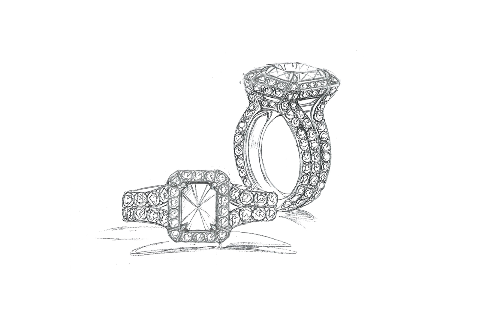3.02ct 650 Million Year Neon Cobalt Spinel Ring with D Flawless Diamonds set in 18K White Gold