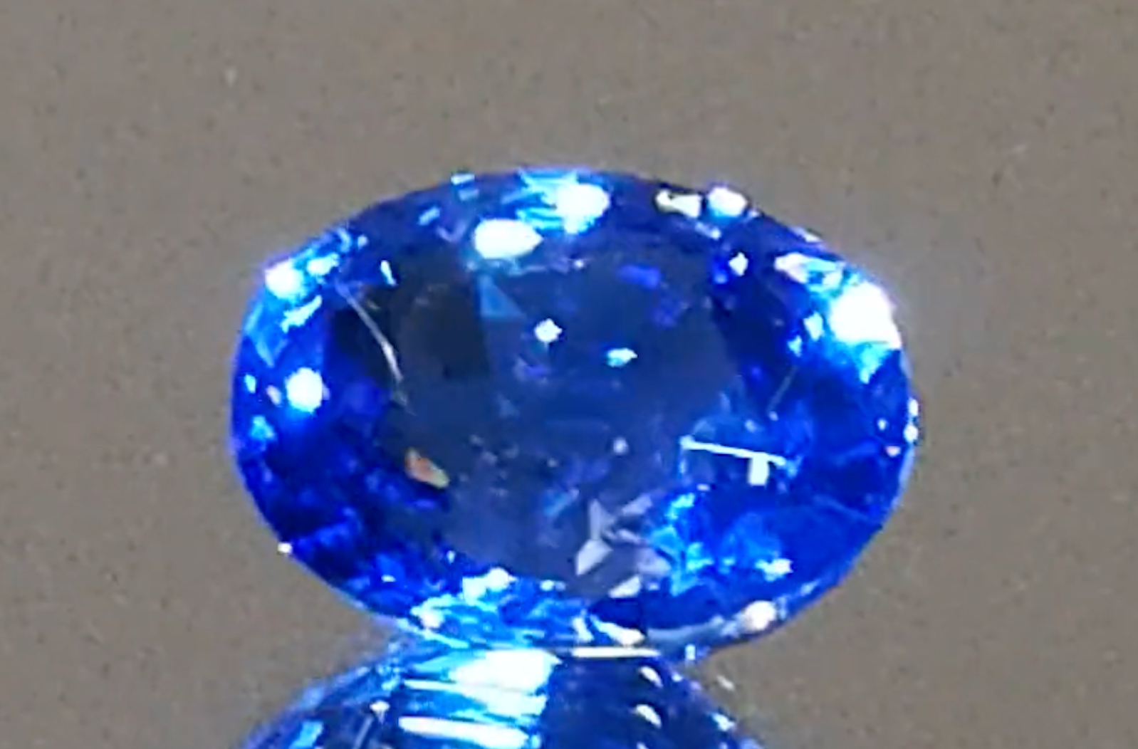 5.96ct 630 Million Year Unheated Metamorphic Blue Sapphir Ring with D Flawless Diamonds set in 18K Yellow Gold