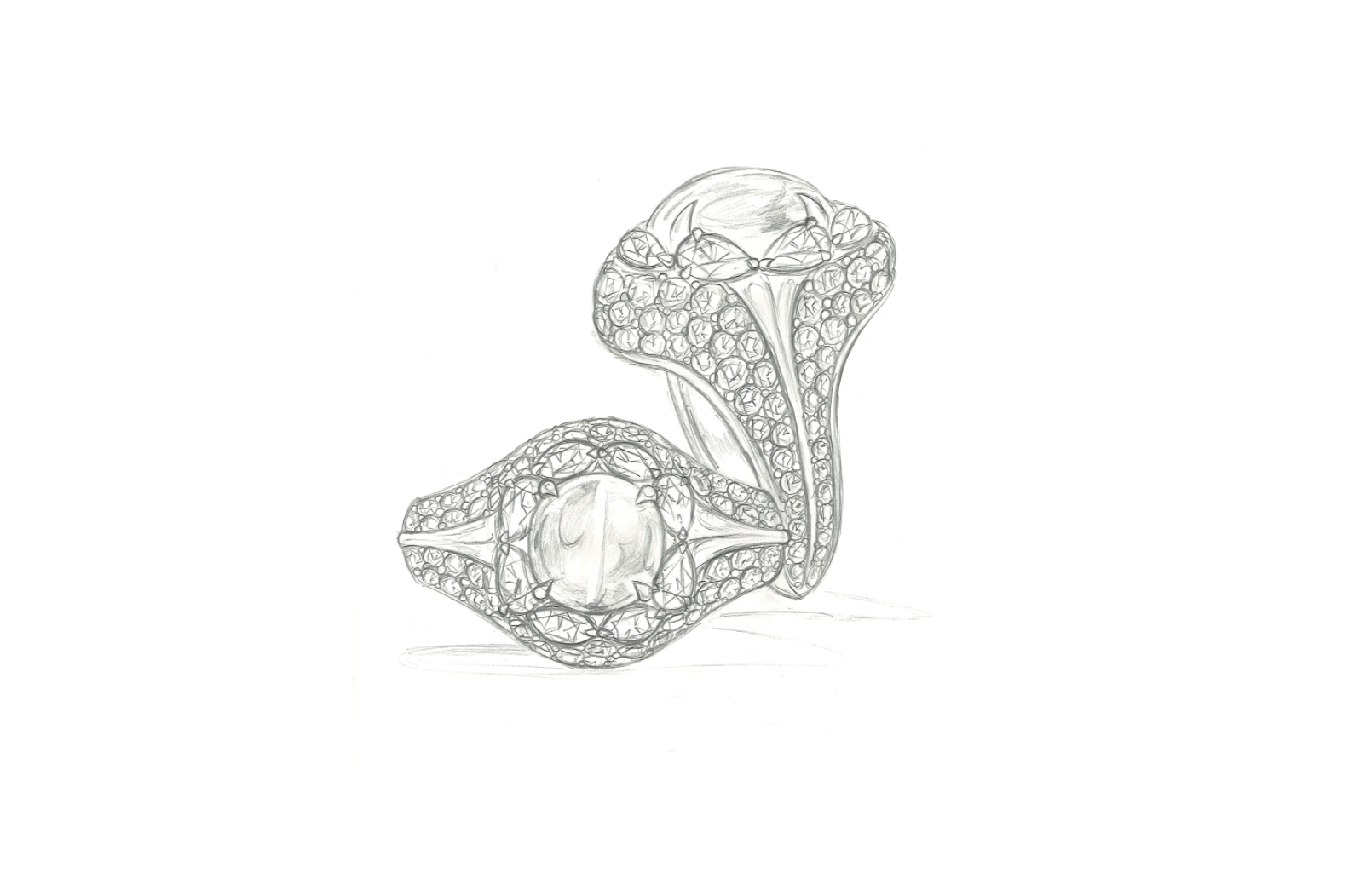 5.01ct Unheated Ceylon Cat's Eye Sapphire Ring with D Flawless Diamonds set in 18K White Gold