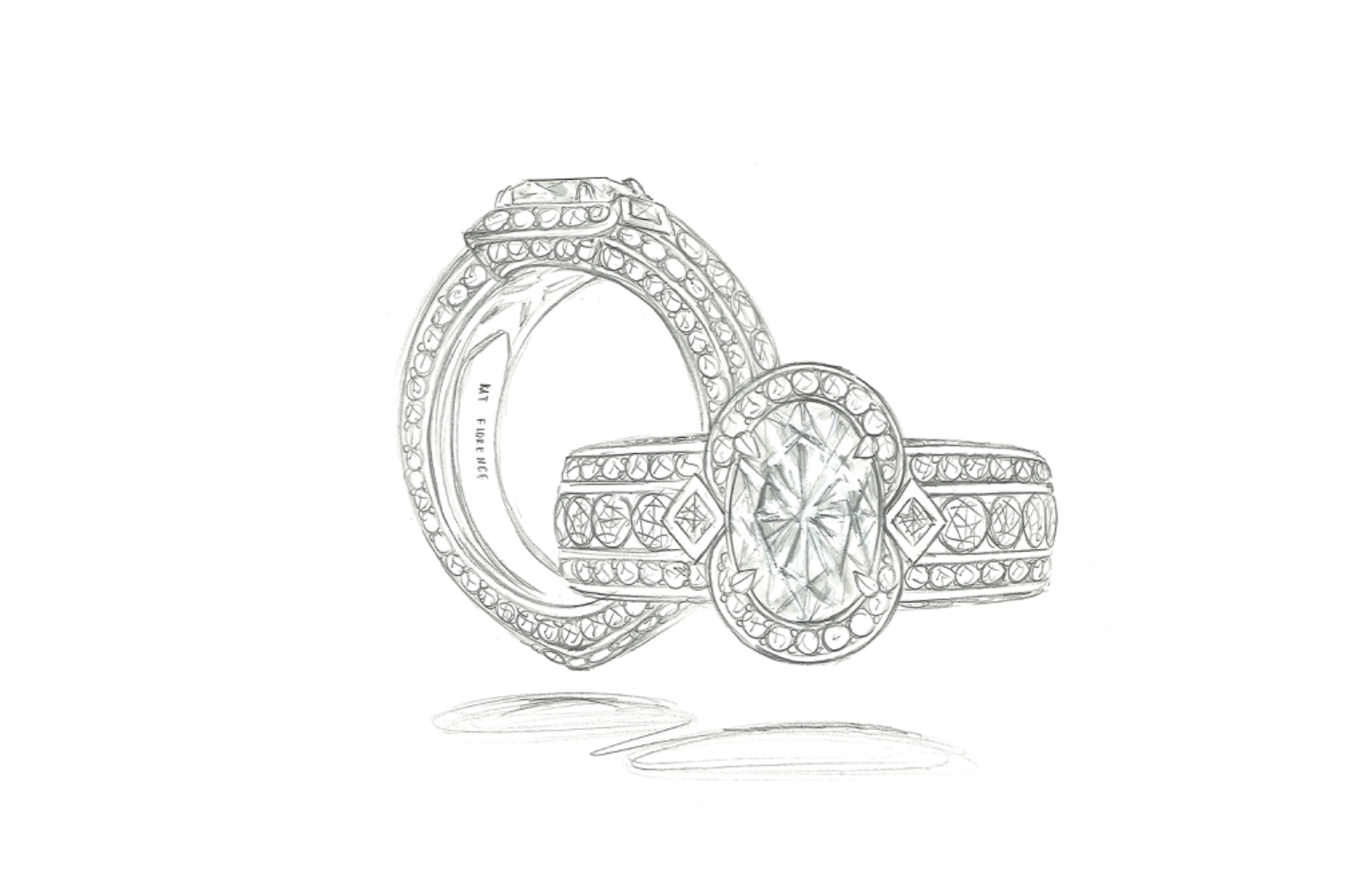 3.23ct Unheated Yogo Montana Sapphire Ring with D Flawless Diamonds set in 18K Yellow Gold