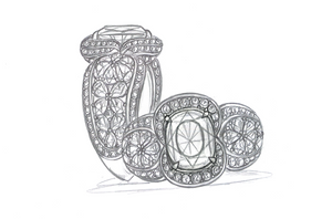 4.75ct Unheated Ceylon Cornflower Blue Sapphire Ring with D Flawless Diamonds set in 18K White Gold