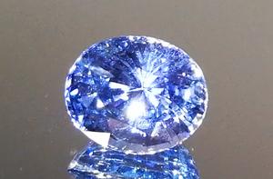 4.75ct Unheated Ceylon Cornflower Blue Sapphire Ring with D Flawless Diamonds set in 18K White Gold