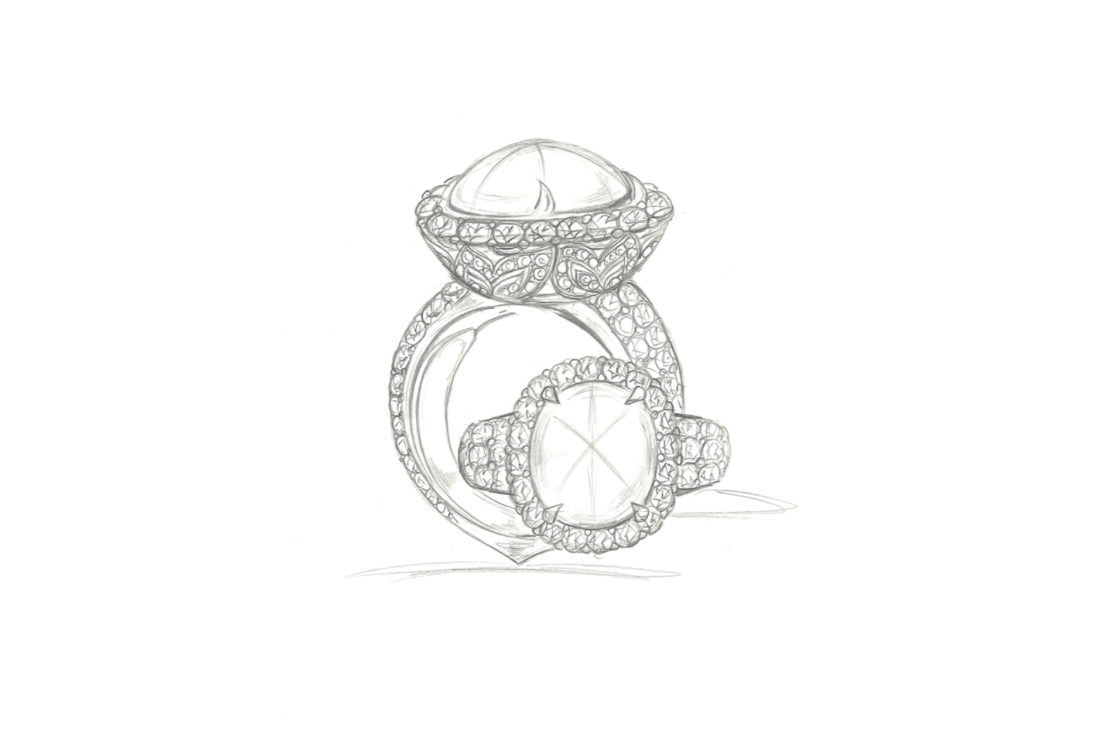29.09ct Record Unheated Australian Cat's Eye Zircon Ring with D Flawless Diamonds set in 18K Yellow Gold