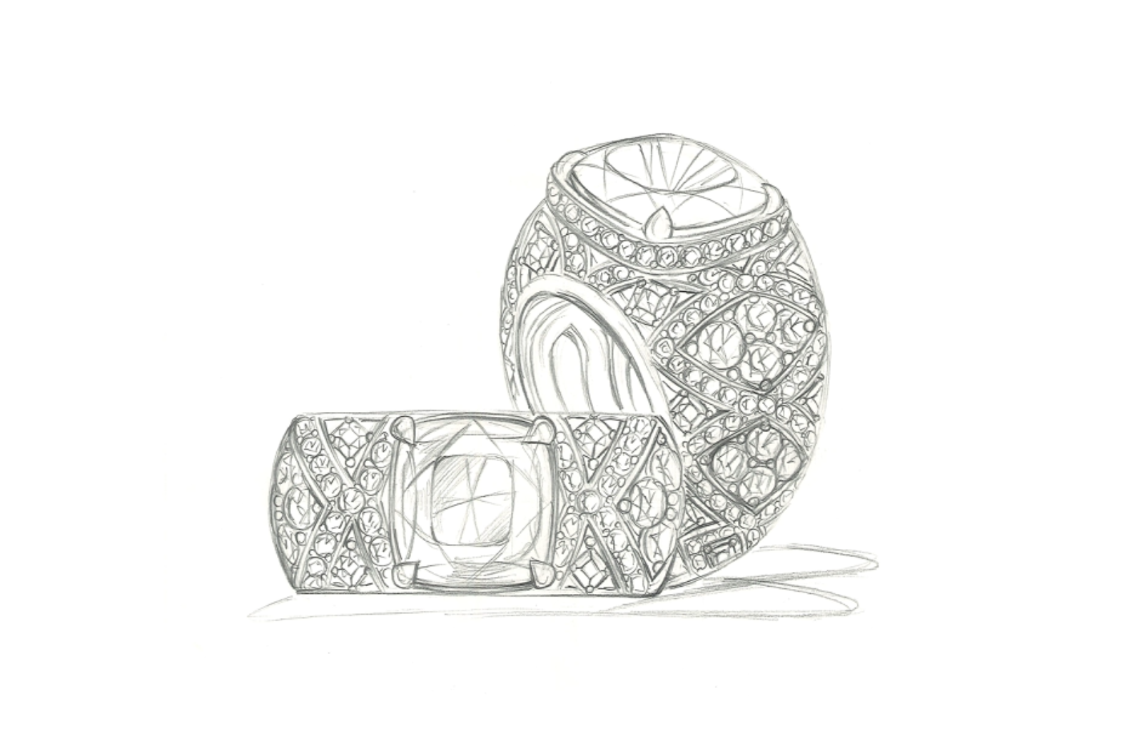 4.03ct Unheated Didy Vivid Lavender Sapphire Ring with D Flawless Diamonds set in 18K White Gold