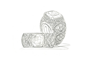 4.03ct Unheated Didy Vivid Lavender Sapphire Ring with D Flawless Diamonds set in 18K White Gold