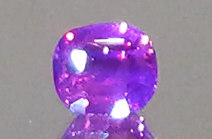 4.03ct Unheated Didy Vivid Lavender Sapphire Ring with D Flawless Diamonds set in 18K White Gold