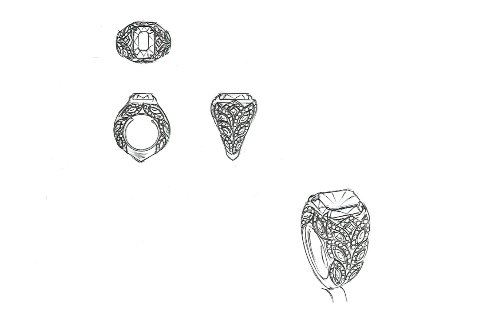 10.60ct Vivid Color Change Zircon Ring with D Flawless Diamonds set in 18K Yellow Gold