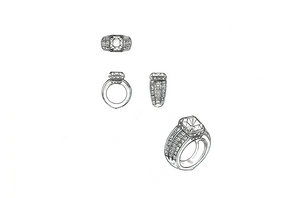 5.08ct Unheated Kashmir Sapphire Ring with D Flawless Diamonds set in 18K White Gold