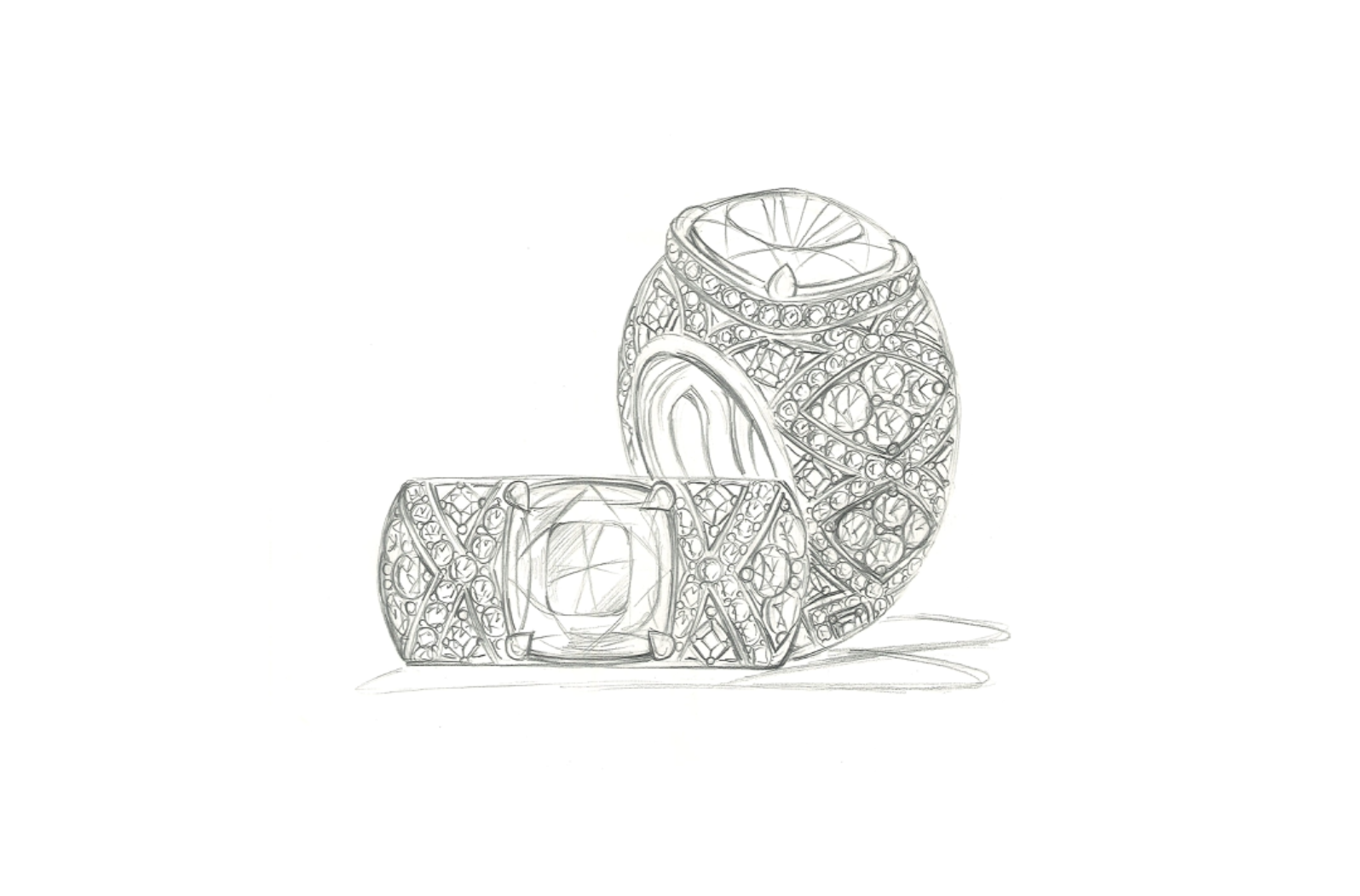 6.09ct Unheated Ceylon Padparadcha Sapphire Ring with D Flawless Diamonds set in 18K White Gold
