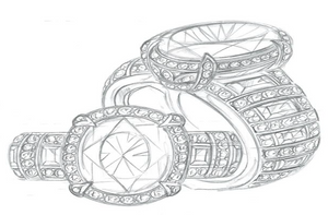 3.02ct D Flawless Golconda Diamond Ring with D Flawless Diamonds set in 18K Yellow Gold