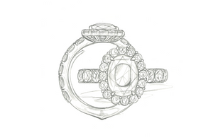 3.86ct Unheated Pink Tanzanite Ring with D Flawless Diamonds set in 18K White Gold
