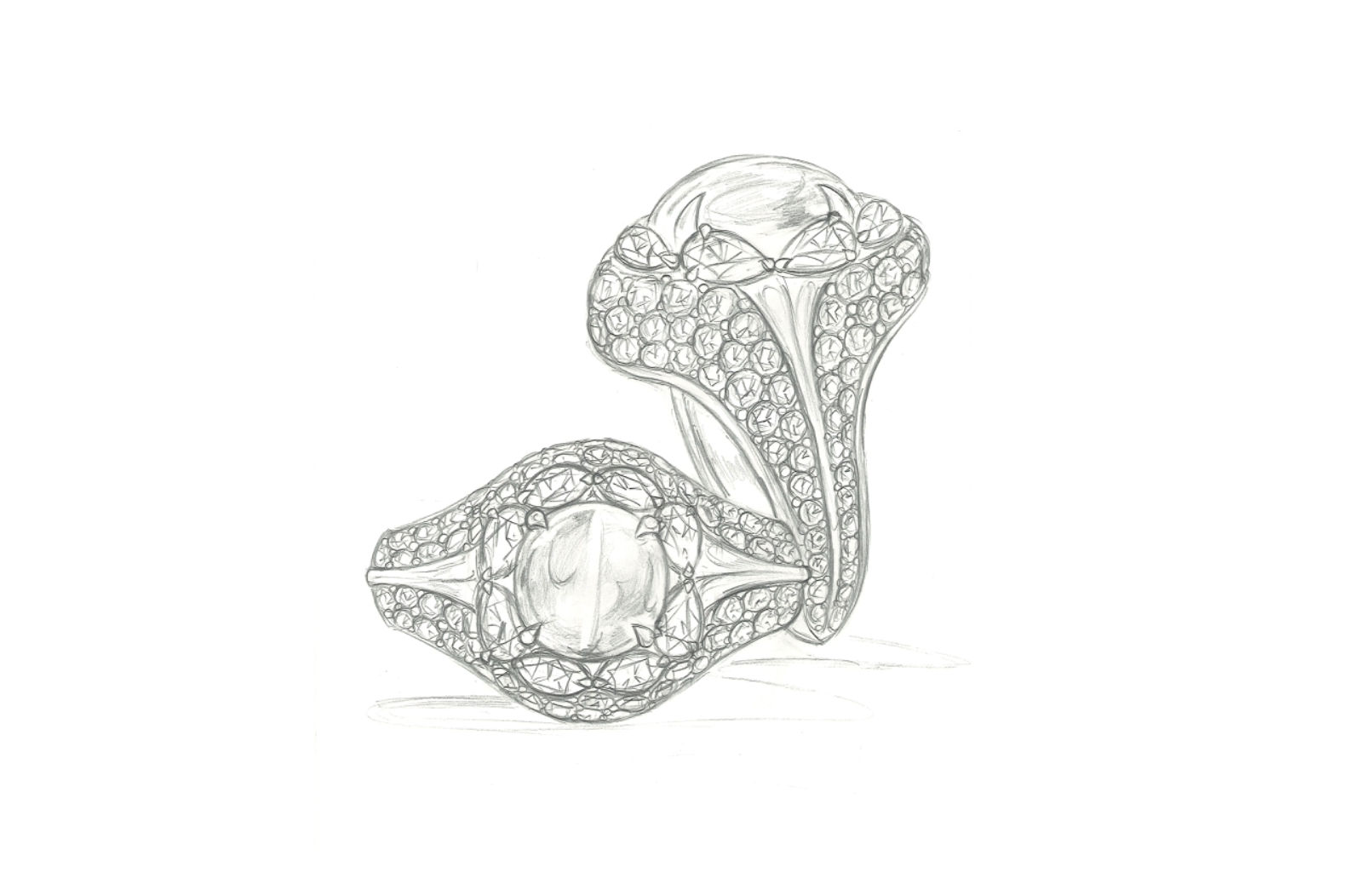 7.65ct Lavender Star Spinel Ring with D Flawless Diamonds set in 18K White Gold