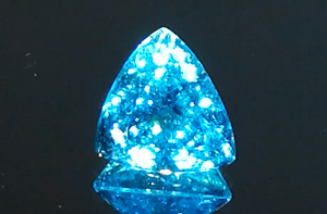 4.43ct Neon Brazilian Paraiba Tourmaline Ring with D Flawless Diamonds set in 18K White Gold