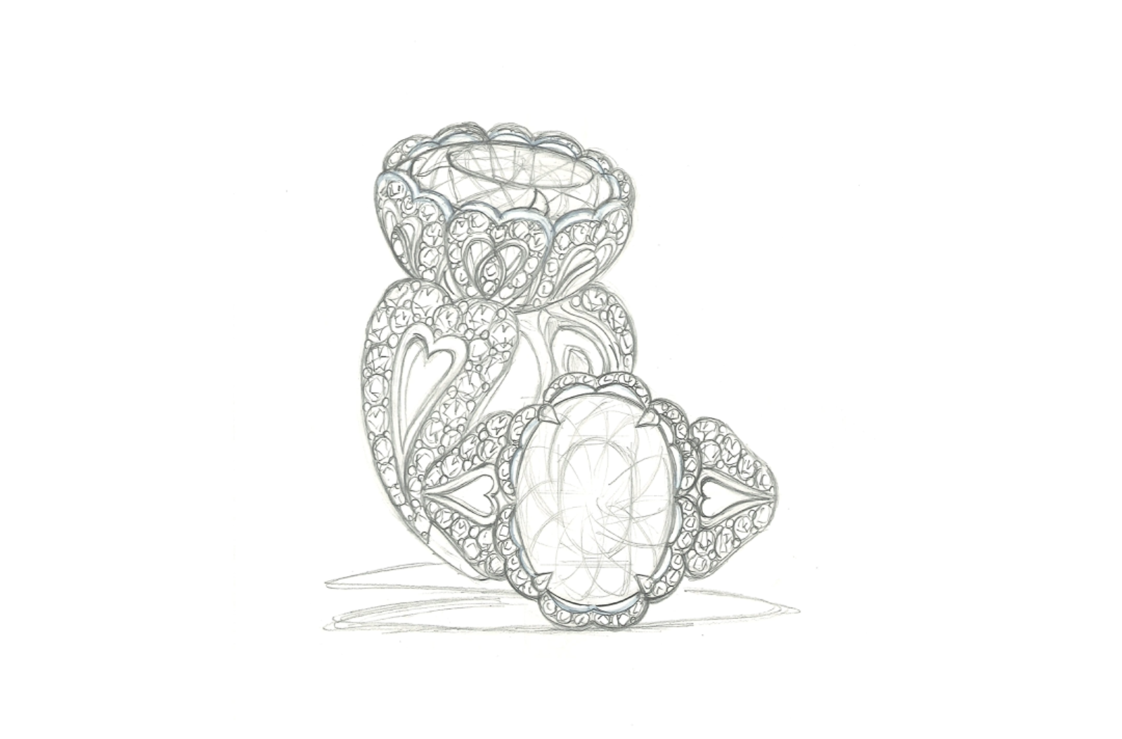 13.58ct Andalusite Ring with D Flawless Diamonds set in 18K Yellow Gold