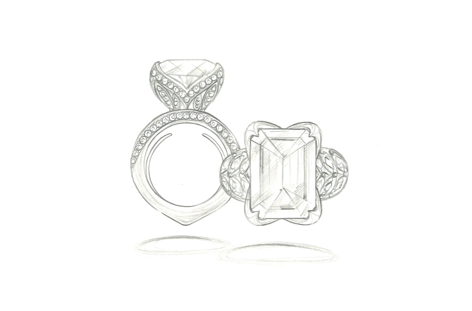 7.10ct Russian Sphene Ring with D Flawless Diamonds set in 18K Yellow Gold