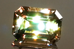 21.57ct Zultanite Ring with D Flawless Diamonds set in 18K Yellow Gold