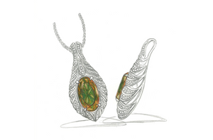 63.58ct Zultanite Pendant with D Flawless Diamonds set in 18K Yellow Gold